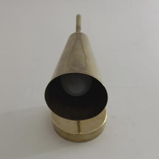 Mid-Century Modern Brass Wall Sconce Handmade Cone Light Fixture Gift for Diwali, New Year, Wedding, Home, Office Decor