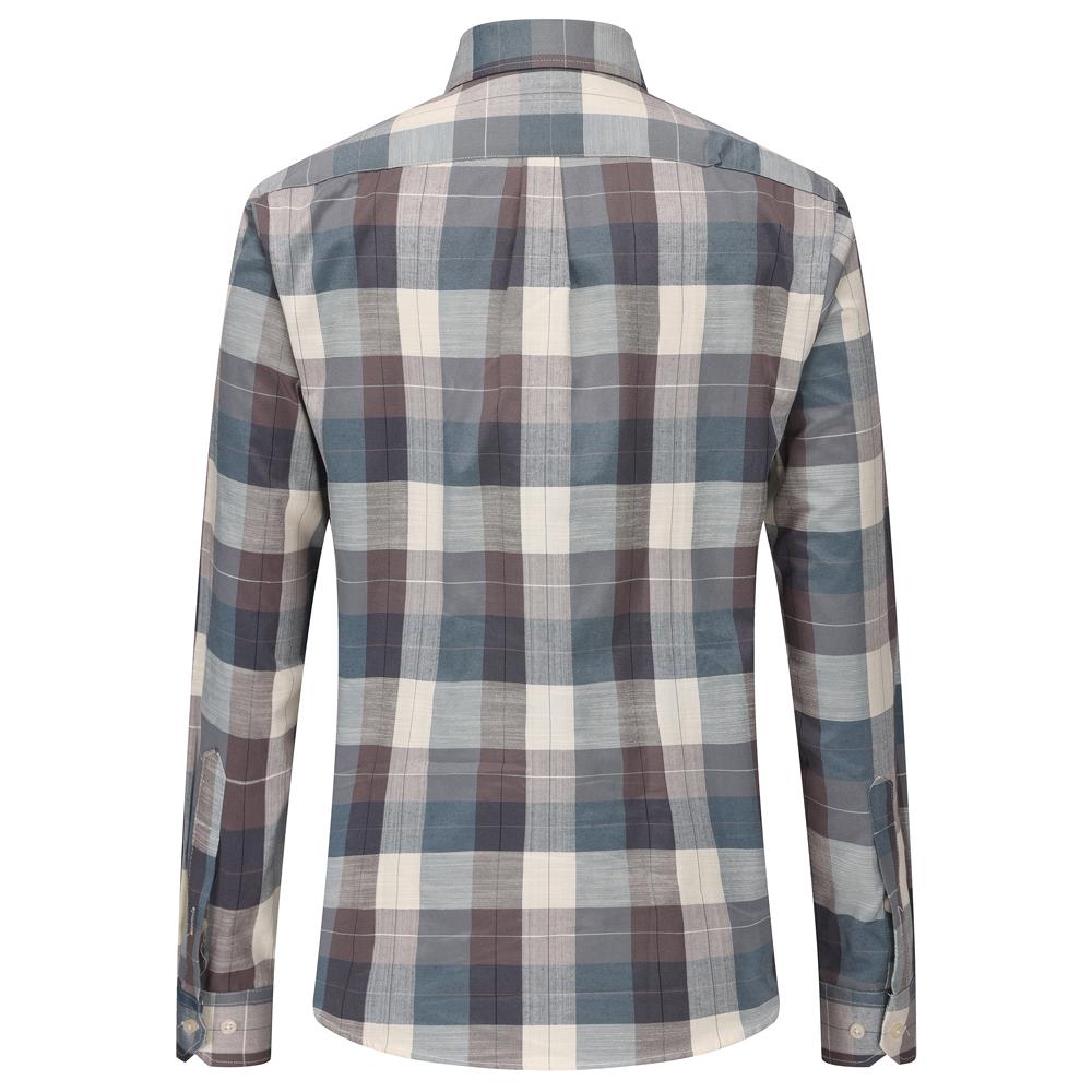 Klasyczne koszule z długim rękawem w kratę - Regularny krój, Zapinane na guziki, Wygodna 100% bawełna, Idealne na co dzień, Zaprojektowane dla mężczyzn