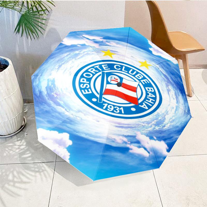 Ba-hia Sports Club Emblem Printed Automatic Umbrella, 8-Frame for Travel, camping, Casual Umbrella, Essential Gift for for family and friends