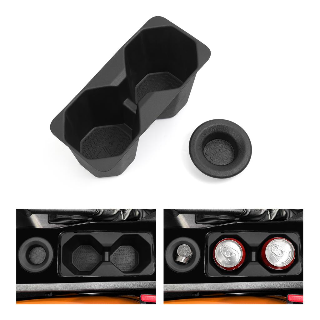 Per Mitsubishi Triton 2026 2026 Vasso portaoggetti per portabicchieri Ammortizzante TPE Organizzazione Accessori Auto Nero
