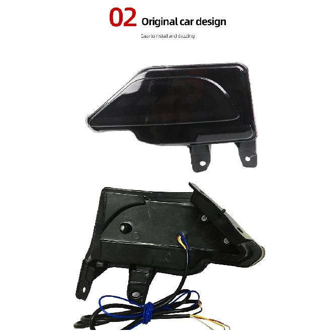 1 Pair Car LED Bumper Reflector Light For Toyota RAV4 2016 2017 2018 2019 Rear Tail Light Fog Light Turn Signal Brake Lamp