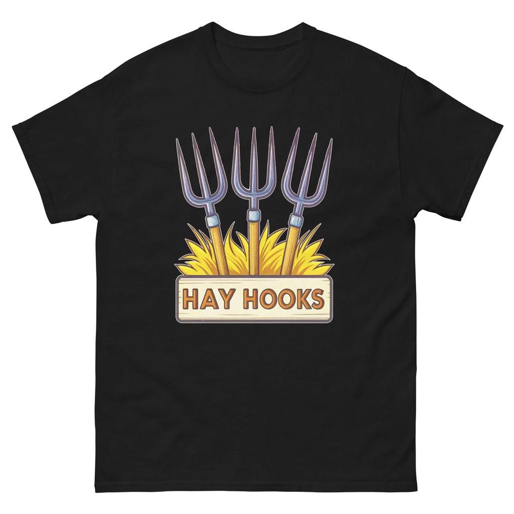Hay Hooks Farming Rural Life Agriculture T-Shirt