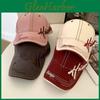 Vintage Letter Embroidered Baseball Cap For Summer Casual Men Women