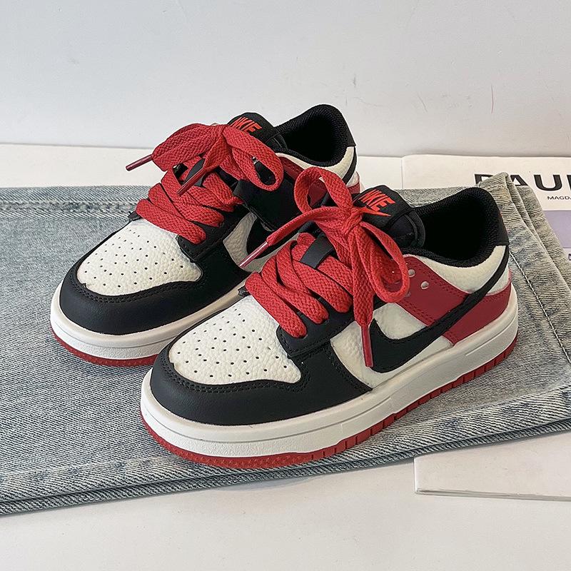 2025 Autumn Unisex Kids' Color Block Air Force Low-Top Board & Sports Casual Shoes