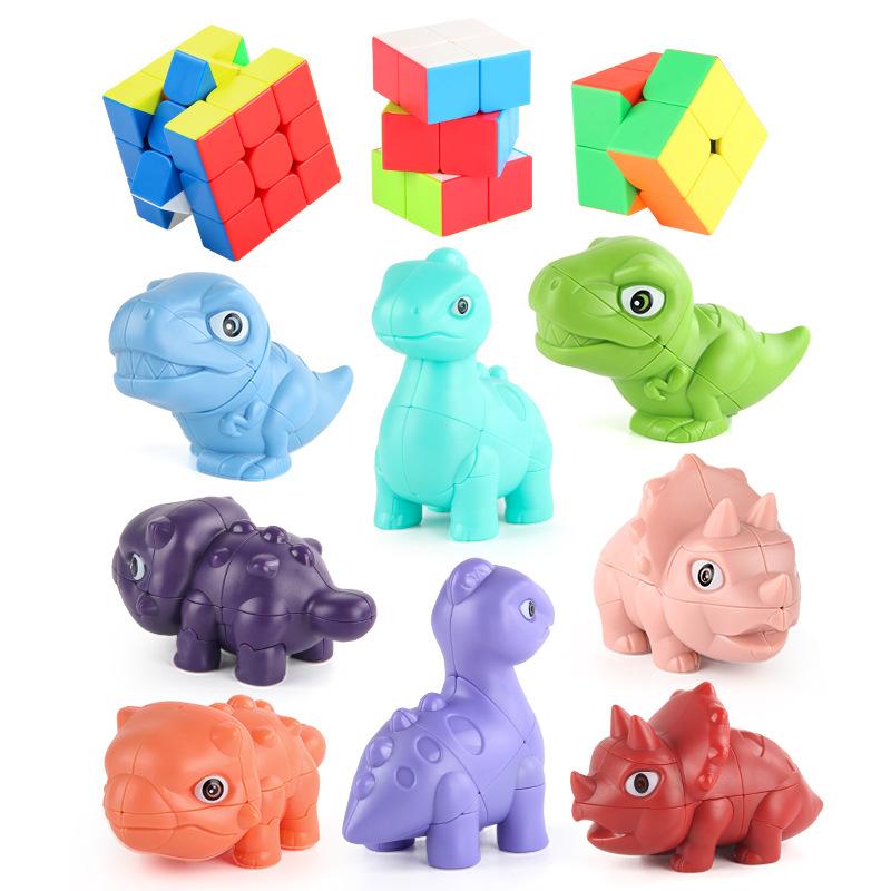 Supply Simulation Dinosaur Animal Rubik'S Cube Smooth Rotation Second-Order Special-Shaped Rubik'S Cube Children'S Science And Education Toys