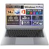 HPUMLSE Lightweight Laptop with Office 8GB DDR4 256GB Japanese and English Portable Laptop with Windows AMD3020E WiFi Fast Hours of Battery Laptop