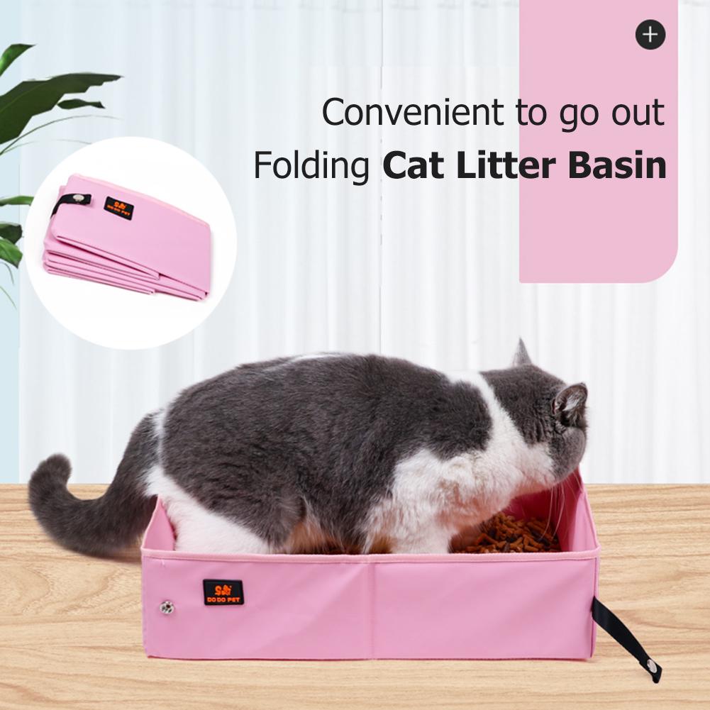 Buy Waterproof Outdoor Foldable Cat Litter Box Dog Toilet Tray Folding
