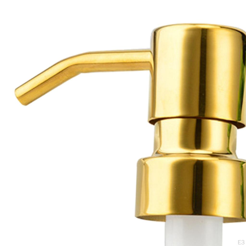 04 Rust Proof Stainless Steel Soap Pump, Kitchen Dispenser Pump Replacement for Regular Mouth