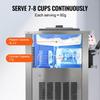SIHAO 20L Commercial Ice Cream Machine, GMCC Dual Compressor with Touchscreen Cone Dispenser for High-Volume Shops