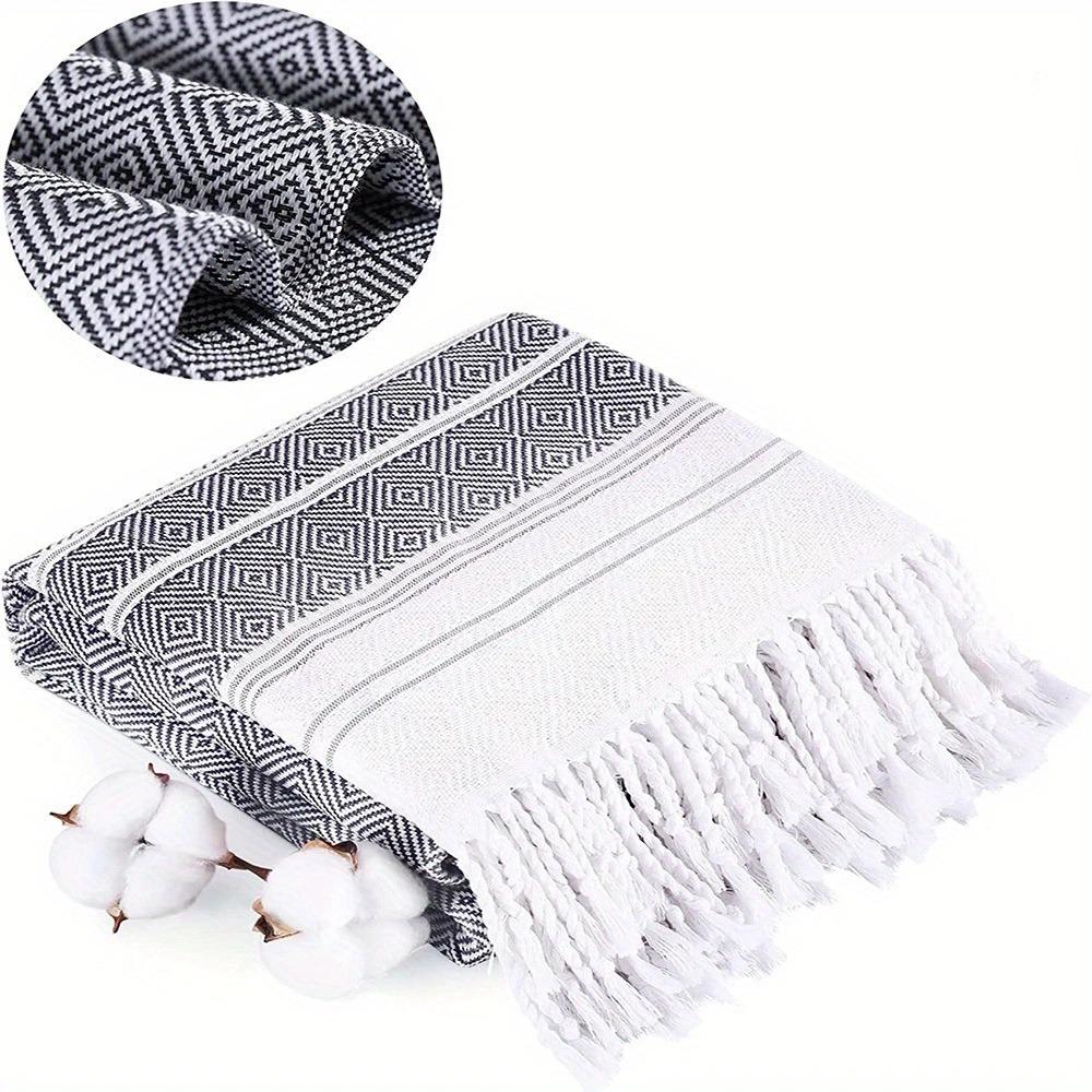 Stripe Travel Blanket Lightweight Cotton Bath Towel Set New Sand Free Towel