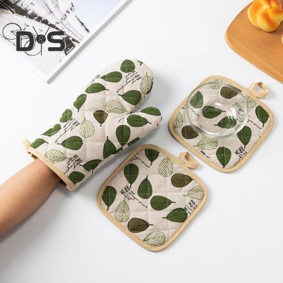 Värmebeständiga ugnsvantar och grytlappar set Bekväm förvaring Hög värmebeständighet upp till 500 grader Fahrenheit Halkfritt grepp Köksväsentlig