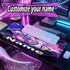 Custom Name Personalized KPop Demon Hunters Pattern Mousepad, Laptop PC Desk Mat, Decorative Desk Mat for Home Keyboard Pad Gift