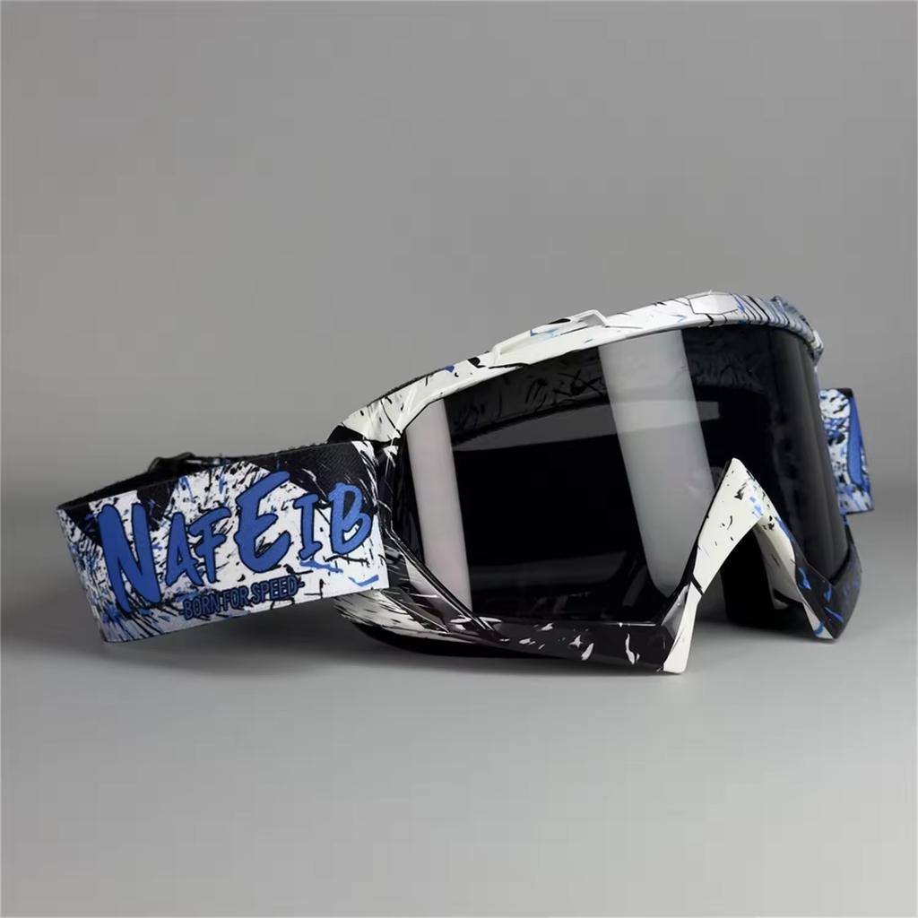2026 Vibrant Frame Design Motocross Goggles UV400 Lens  Lightweight Durable Adjustable Strap Outdoor Sports Riding Goggles