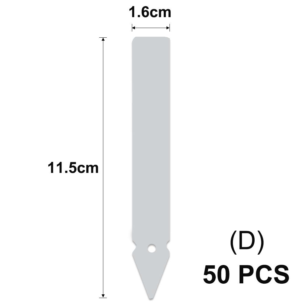Tall White Tee Tags for Garden Plants Potted Waterproof Anti-UV T Labels Greenhouse Flower Vegetables Herb Markers Sign Stakes