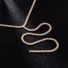 Minimalist Alloy Unique Snake Chain Necklace With Geometric Pendant For Any Occasion