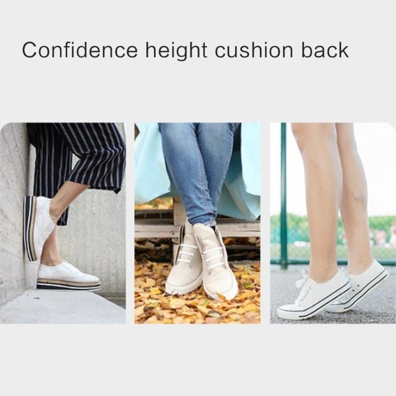 Unisex Height Increase Socks Thickened Invisible Silicone Shoe Lift Heel Pads Anti-Slip Open Toe Socks Shoe Accessories