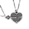 Creative Fashion Couple Necklace with Heart-Shaped Key-Lock Pendant
