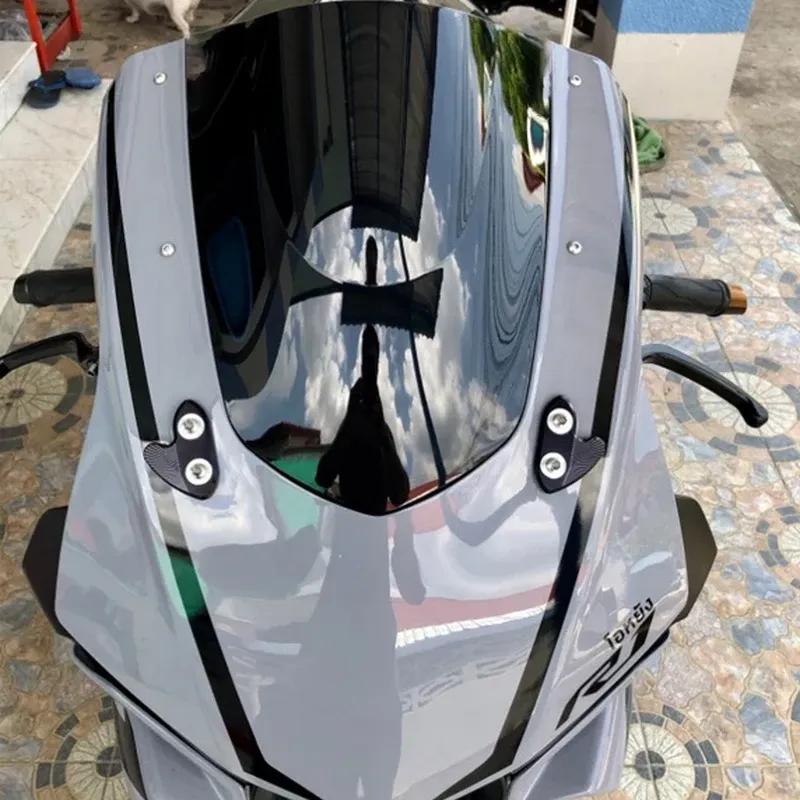 Motorcycle Wind Deflector For Yamaha YZFR1 YZF1000 2015 -  Screen Double Bubble Windshield Deflector Protector WindScreen
