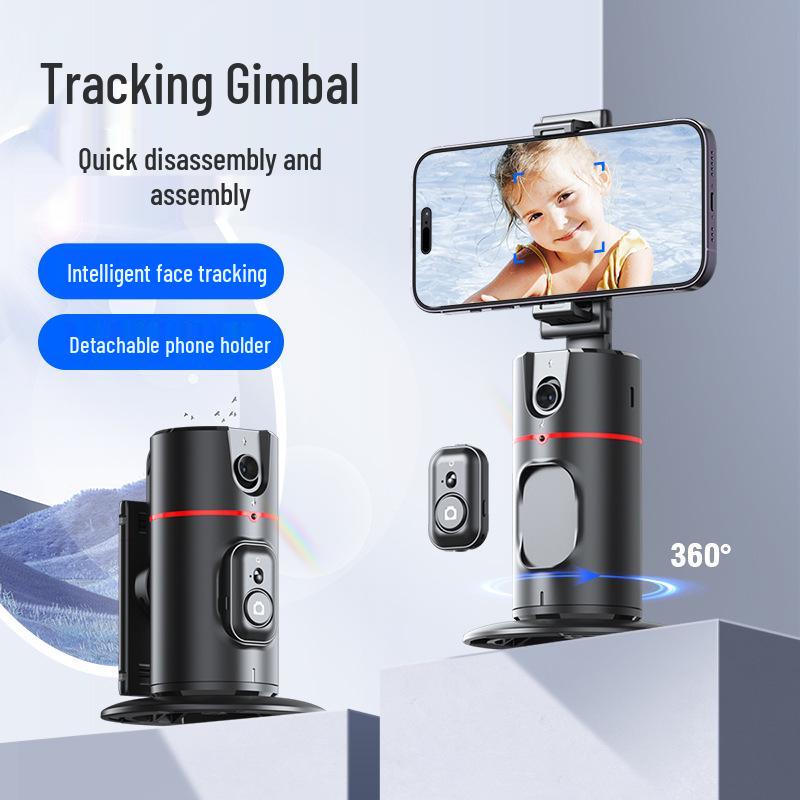 P02 Mobile Gimbal: AI Face Tracking, Live Streaming, Panoramic Stand, Anti-Shake Phone Holder