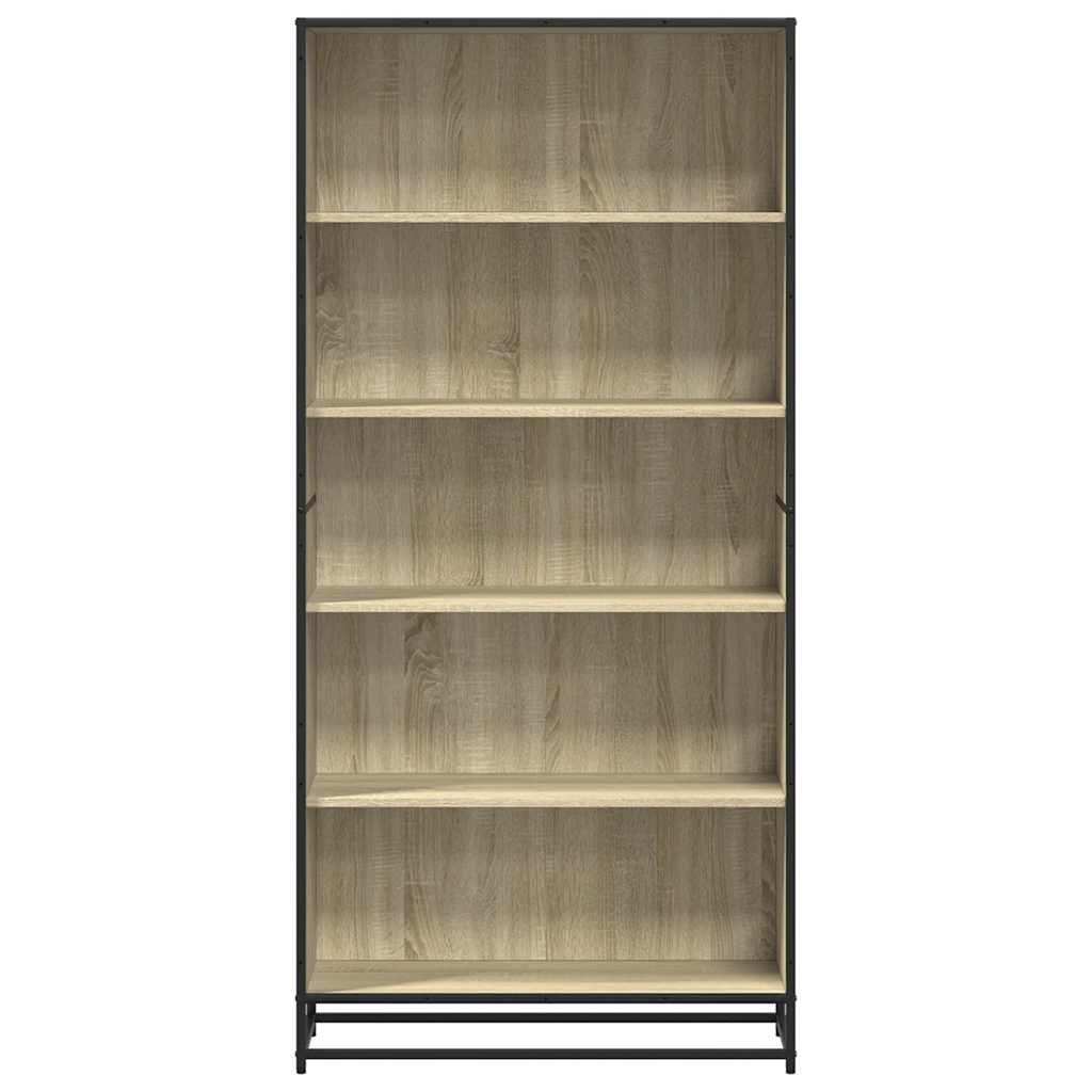 Bookshelf Sonoma Oak Finish 80.5 x 35 x 170.5 cm Engineered Wood