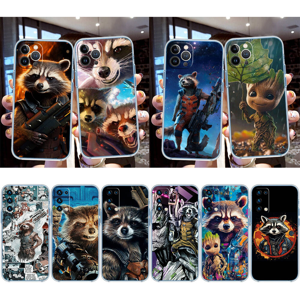 Rocket Raccoon Phone Case for Motorola Edge 20 30 S30 40 50 Fusion Lite Plus Pro Ultra Neo One Action Zoom Hyper Power Macro Vision