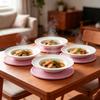 Woven Round Cotton Placemat Non- Heat Table Mats for Dining