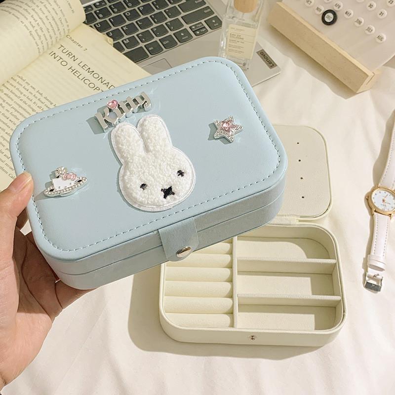Miffy Bunny Jewelry Organizer With Large Capacity For Earrings Rings And Necklaces Perfect For Gift Giving