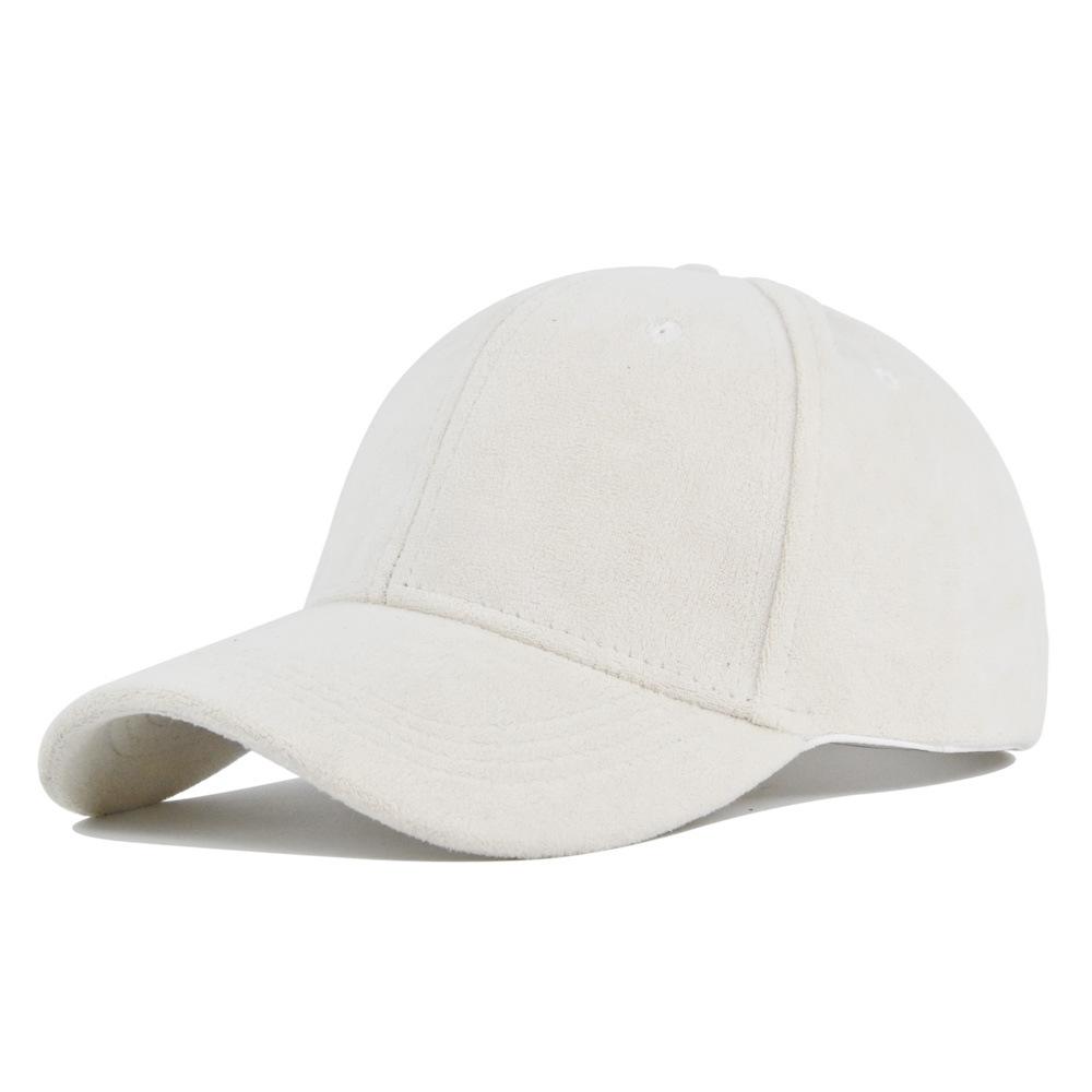 Berretti da baseball retrò in camoscio solido per uomo donna primavera autunno street snapback cappello hip hop regolabile pelliccia sintetica parasole