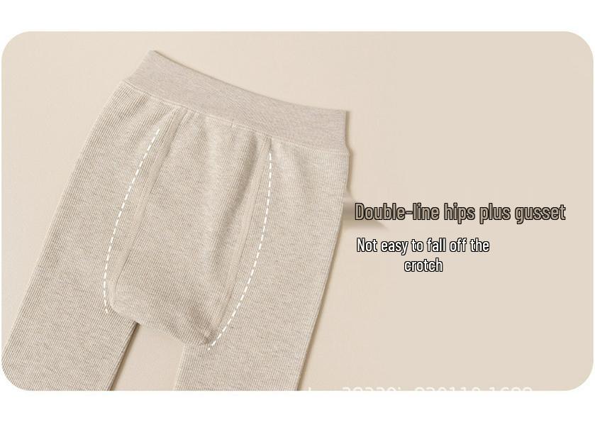 Mädchen-Streifenleggings mit Samtfutter: Dicke, warme Strumpfhosen und Tanzsocken für Herbst/Winter