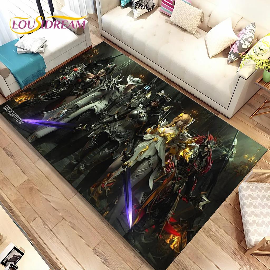 3D Lost Ark Game Gamer Cartoon Area Rug,Carpet Rug for Living Room Bedroom Sofa Doormat Decoration,kids Play Non-slip Floor Mat