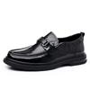 Business Casual Leather Shoes Men Shoes Retro Moccasins Men Flats Shoes