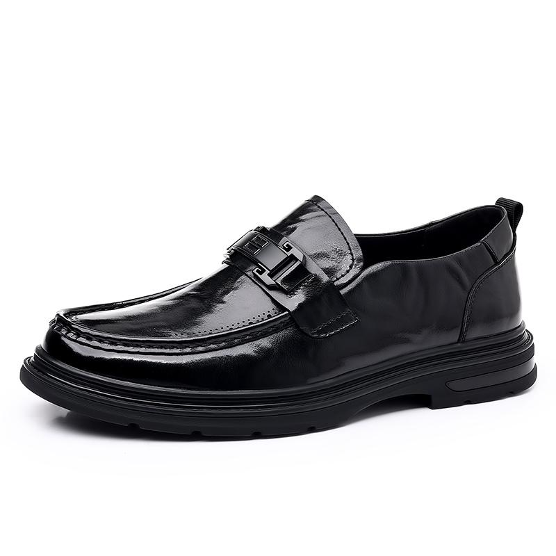 Business Casual Leather Shoes Men Shoes Retro Moccasins Men Flats Shoes