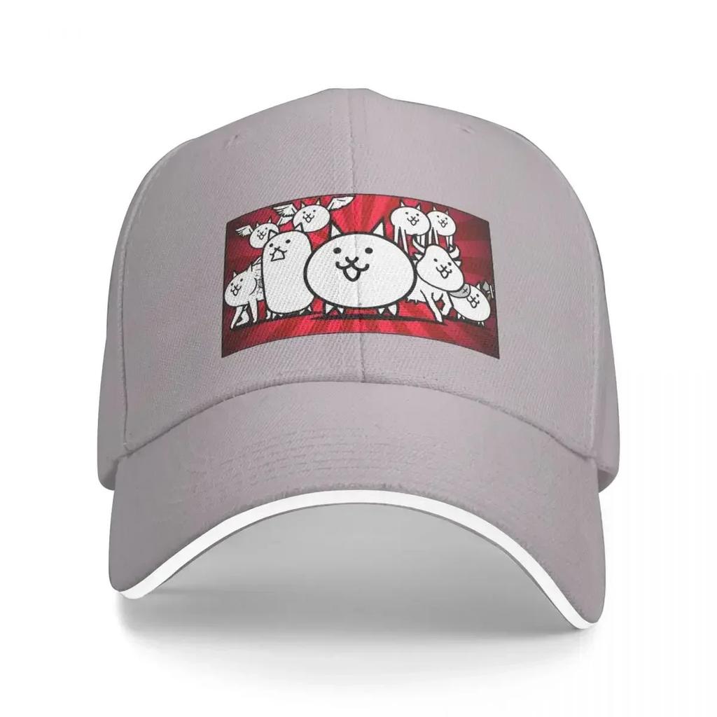 Nyanko Great War Battle Cats Cap Fashion Casual Baseball Caps Adjustable Hat Hip Hop Summer Unisex Baseball Hats