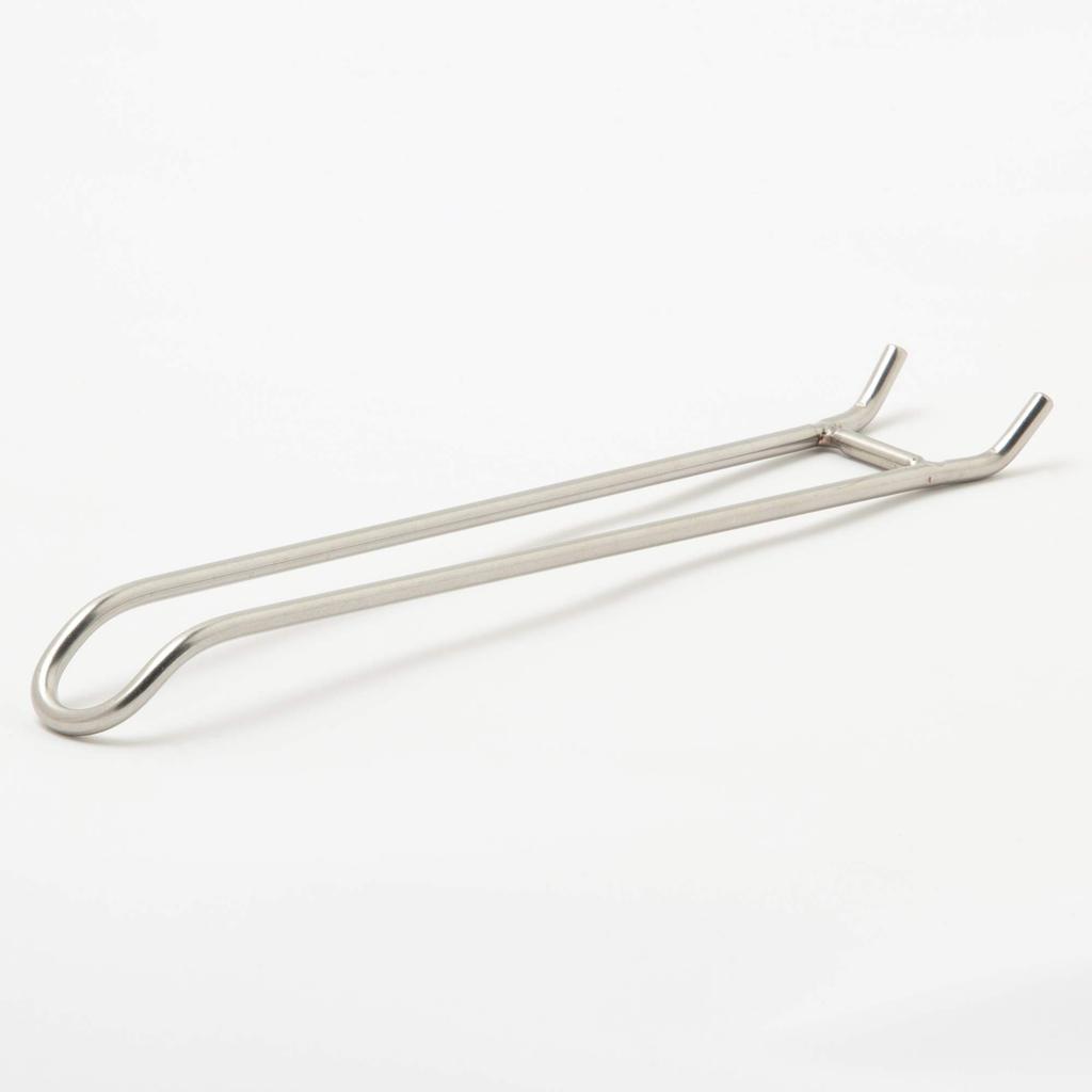 Endo Shoji TKG Grill Grab Holder, Total Length (mm) 255, Stainless Steel Rust-Resistant and Hygienic, Wire Handle for Easy Grip, Ideal for Camping,