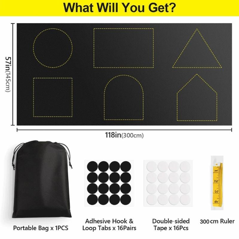 Quick Response Magnetic Window Panel Minimizes Sunlight Excellent For Apartments And Camping 300x145cm