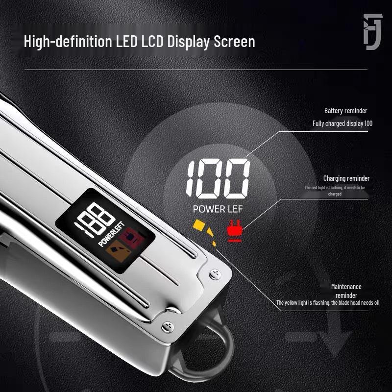 Rechargeable Electric Hair Clipper: Universal Trimmer for Family & Bald Heads