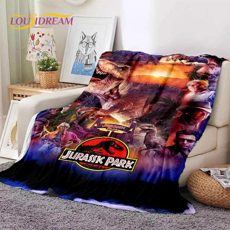 3D Cartoon Jurassic Park Dinosaur Dino Soft Flannel Blankets,Throw Blanket Comfortable Blanket for Picnic Beds Home Bedroom Kids