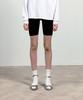 Kueoumeon Ribbed Knit Biker Shorts (Black)