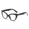 Neutral Fashion New Style Anti-Blue Light Reading Glasses Women's Cat-Eye Oversized Frame High-Definition Hyperopia Glasses +4.0