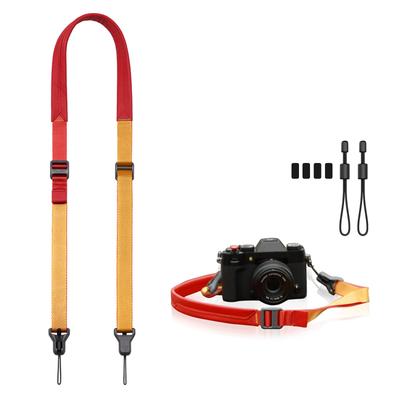 Uranji Falcam Maglink Camera Shoulder Strap with Magnetic Quick Adjustable Fits Mirrorless Digital Small SLR Compact and 23mm Narrow Lite V2 Red