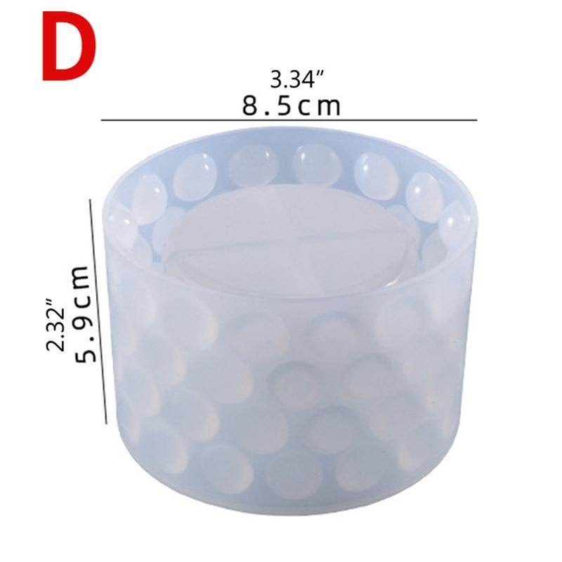 1PC Flowerpot Plant Pot Epoxy Resin Mold Candlestick Candle Holder Silicone Mould DIY Crafts Home Decorations Casting Tool