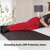 Meias de Aterramento Meias de Aterramento Fibra de Prata Condutora Anti Estática para Yoga Melhor Sono Proteção EMF Cuidado com os Pés Casa Aterrada