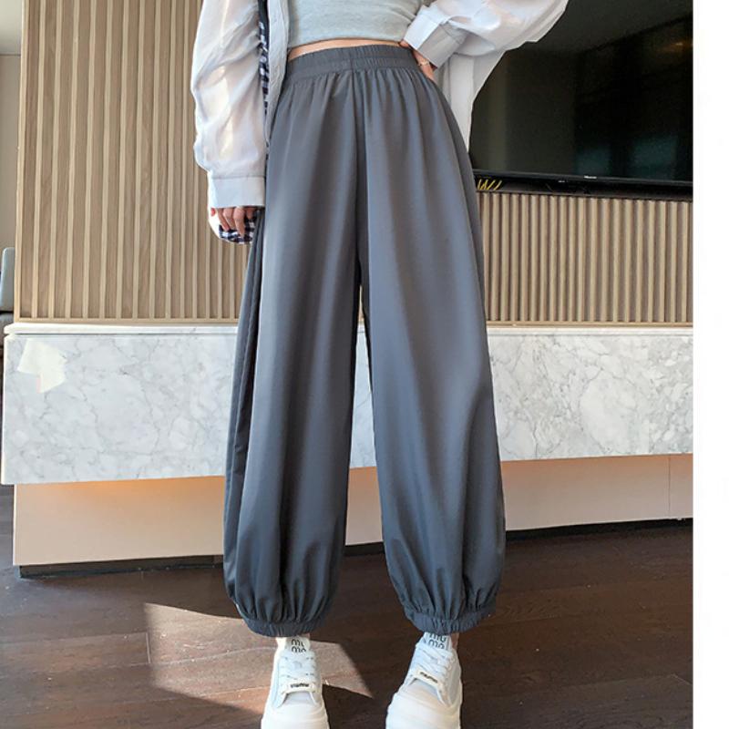 

Сатиновые прохладные шорты для женщин на лето, новые облегающие свободные повседневные брюки с высокой талией и завязками L