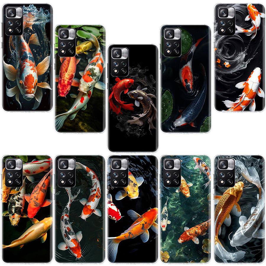High End Ornamental Fish and Koi Carp Phone Case For Redmi Note 13 12 Pro Plus 14 15 Pro 5G 11 11T 11E 11S 10 Pro 10S 9 9S Cover