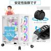 DEWEL CPU Stand PC Cart PC Stand PC Cart PC Storage Box Server Rack Plant Pot Stand Printer Stand with Casters PC Stand PC Wagon Size Stepless