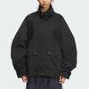 Adidas Lux Ad Woven Jacket Sports Stand Collar Casual Loose Jacket Women Jacket Black JN9980