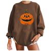 Halloween Long Sleeve Women's Sweatshirt Drop Shoulder Long Sleeve Women's Padde