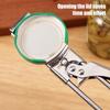 Bottle Opener for Weak Hands Easy Grip Lid Opener Adjustable Stainless Steel Jar Opener Ergonomic Kitchen Tool for Seniors