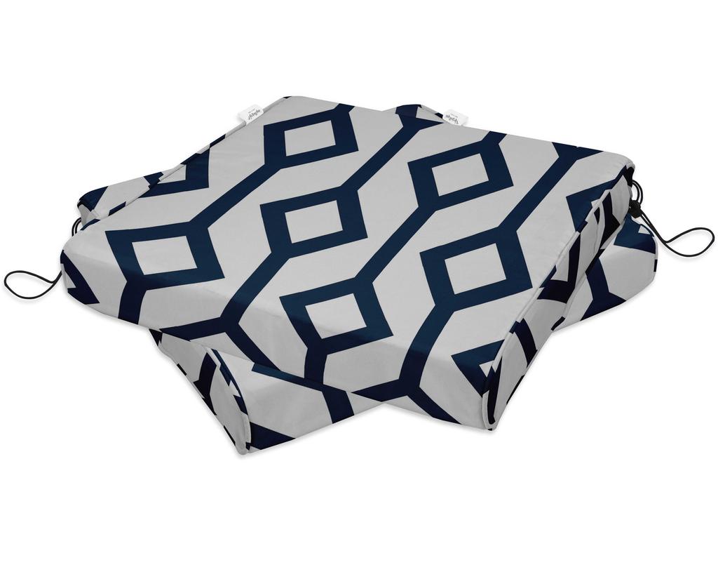 Vargottam Perfect Outdoor Indoor Square Corner Seat Cushions Water-Resistant Lounge Chair 18.5" X 16" Home Office Patio Furniture