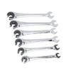 6PCS Open Ratchet Wrenches Flare Nut Wrench Set for Fuel Brake Air Conditioning Lines 10mm 12mm